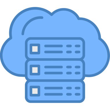 veri depolama simgesi vektör illüstrasyonu