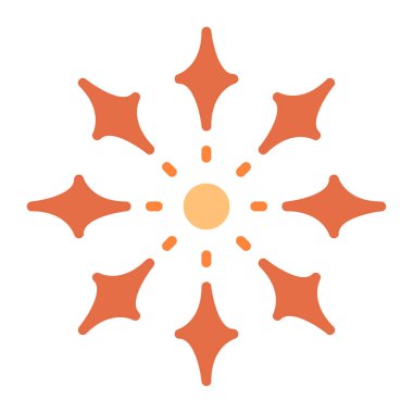 Güneş Simgesi Vektör illüstrasyonu