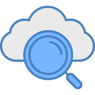 Bulut. Web simgesi basit tasarım