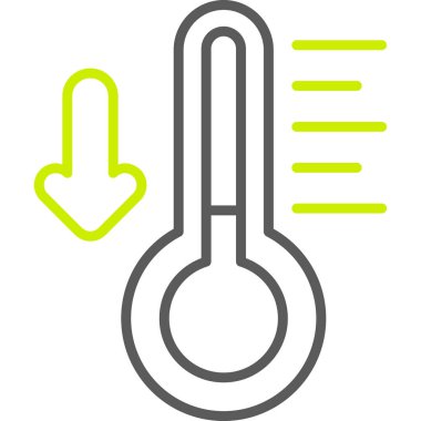 Termometre. Web simgesi basit tasarım