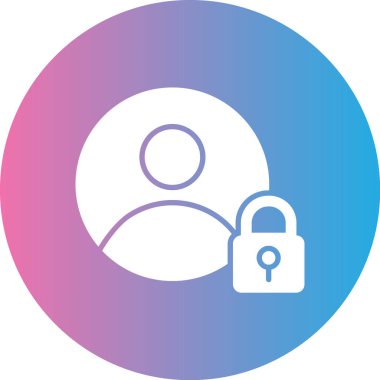 kullanıcı. Web simgesi basit illüstrasyon