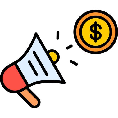 Dolar parası vektör resimleme