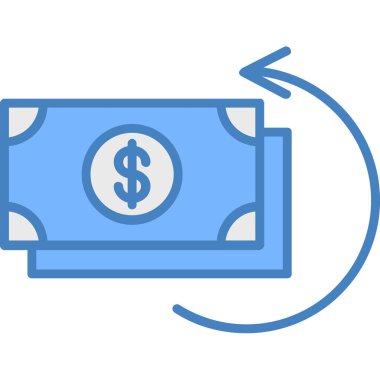 Dolar simgesi vektör illüstrasyonu