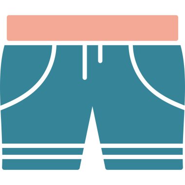 şort simgesi. Vektör çizimi. şort simgesi