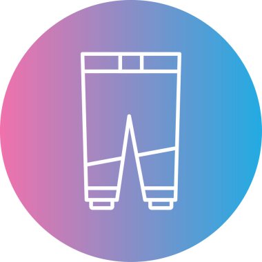 Pantolon simgesinin vektör illüstrasyonu