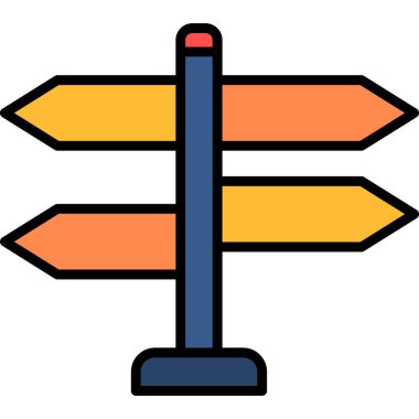 harita simgesi vektör illüstrasyonu