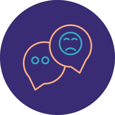 Sohbet simgesinin vektör illüstrasyonu