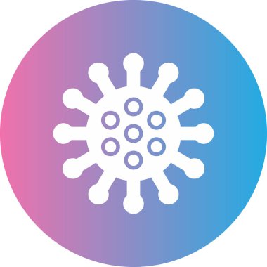 bakteri simgesi, vektör illüstrasyonu