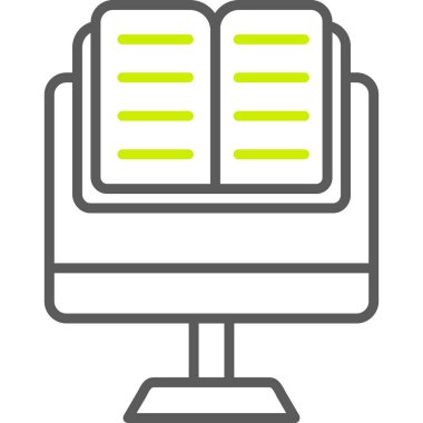 Kitap. Web simgesi basit illüstrasyon