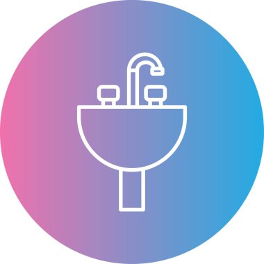 vector illustration of faucet icon