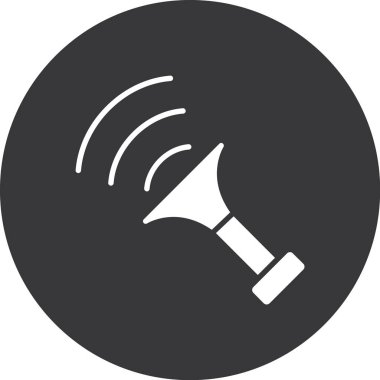 Megafon ikonu vektör illüstrasyonu