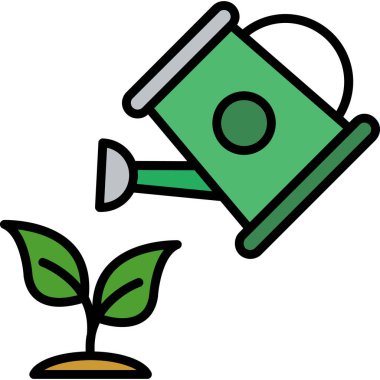 iş büyümesi simgesi - ana hatları biçiminde