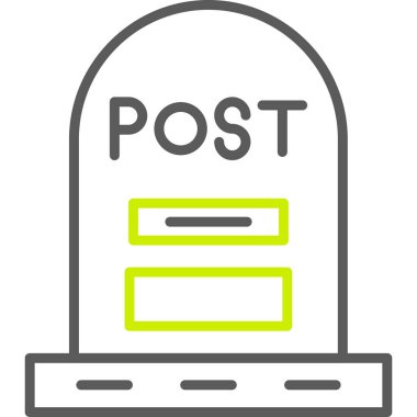 Bir harf simgesinin vektör illüstrasyonu