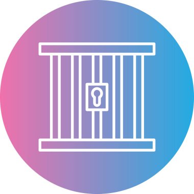 Güvenlik simgesinin vektör illüstrasyonu