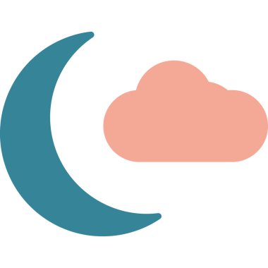 Bulut. Web simgesi basit illüstrasyon