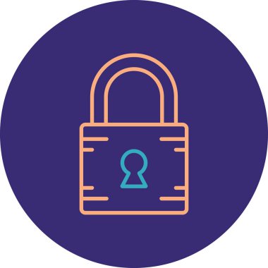 ikon vektör illüstrasyonunu kilitle