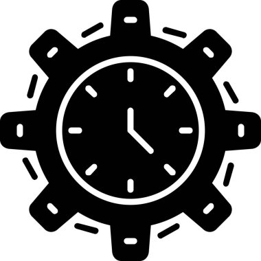 Saat. Web simgesi basit illüstrasyon