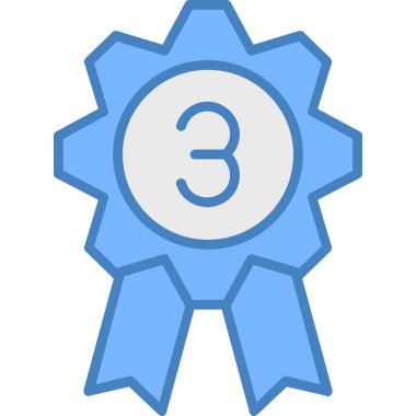 Ödül madalyası. Basit tasarım