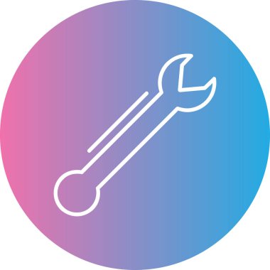 İngiliz anahtarı. Web simgesi basit illüstrasyon