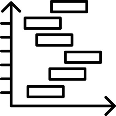 Diyagram grafik vektör simgesi
