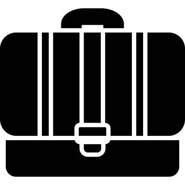 Çanta. Web simgesi basit illüstrasyon