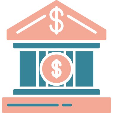 Bankacılık ve finans vektör simgesi