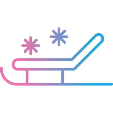 Hokey sopası ve puck simgesinin vektör çizimi