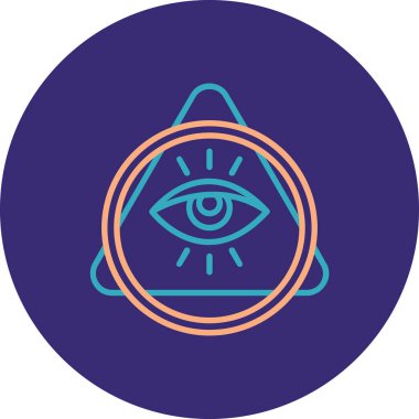 Göz. Web simgesi basit illüstrasyon