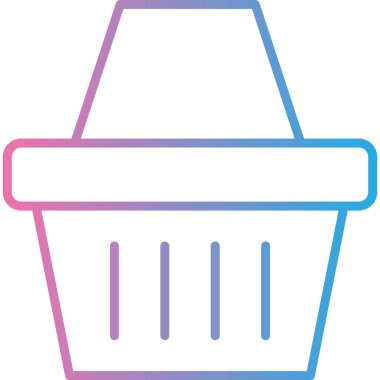 Sepet Simgesi vektör illüstrasyonu