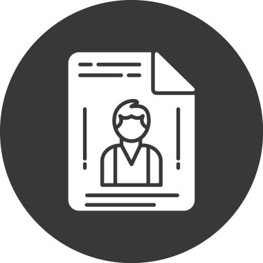 iş kartı simgesi vektörü