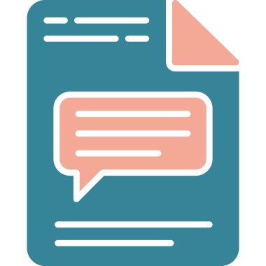 Konuş. Web simgesi vektör illüstrasyonu