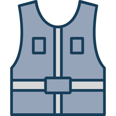 Yelek simgesi, vektör çizimi