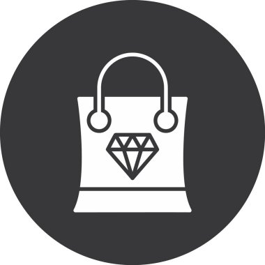 alışveriş poşeti vektör simgesi