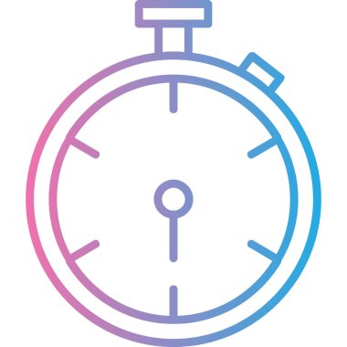 Saat. Web simgesi basit illüstrasyon