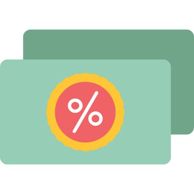 yüzde vektör dairesi düz simgesi