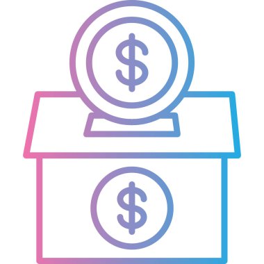 Dolar vektör simgesi modern basit tasarım