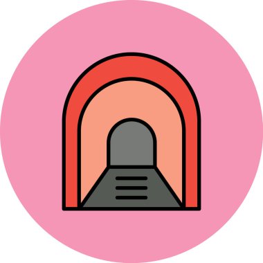 Modern bir binanın vektör çizimi