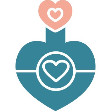 kalp vektör simgesi modern ince çizgi çizimi