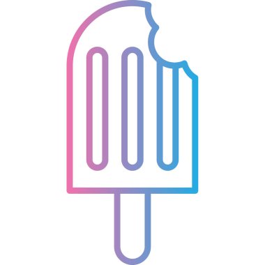 dondurma ikonu vektör illüstrasyonu