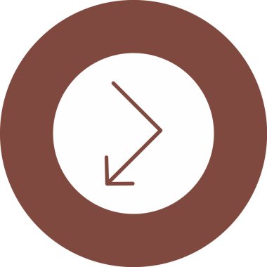 Ok. Web simgesi basit illüstrasyon