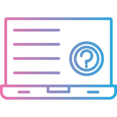 Bilgisayar. Web simgesi basit illüstrasyon