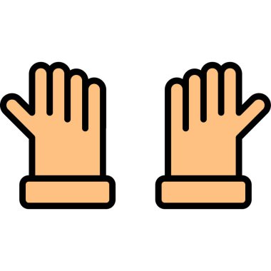 ellerin vektör düzlüğü simgesi