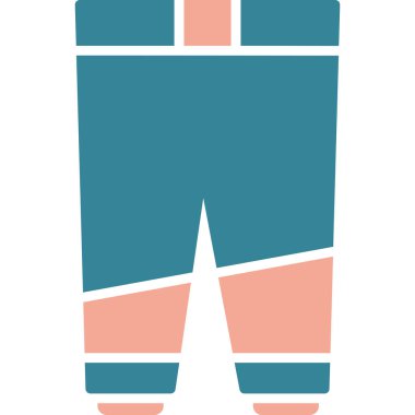 Kıyafet moda simgesi düz stil