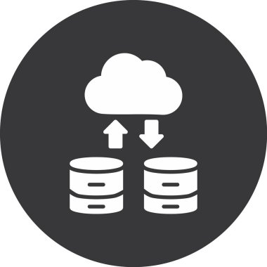 veri depolama simgesi vektör illüstrasyonu