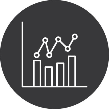 grafik ikonu vektör illüstrasyonu