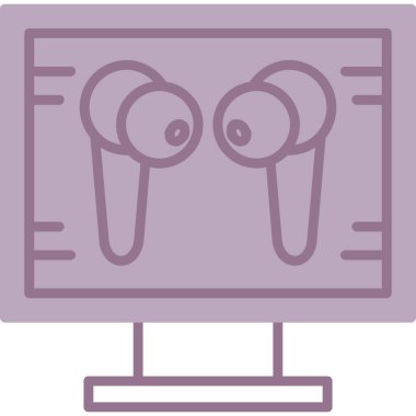 Bilgisayar. Web simgesi basit illüstrasyon