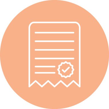 Belge. Web simgesi basit illüstrasyon