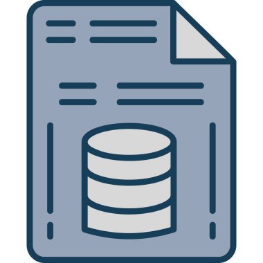 veri depolama vektörü simgesi