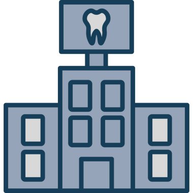 Diş. Web simgesi basit illüstrasyon