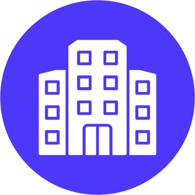 Binalar. Web simgesi basit illüstrasyon